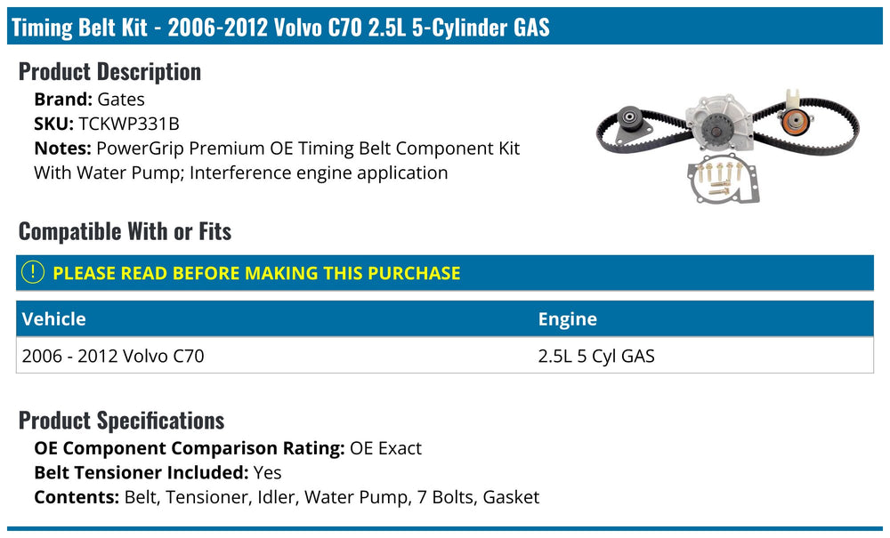 Gates 5/8in x 5/8in x 20 29/32in