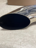 Gibson Turn Down Slash-Cut Tip - 4in OD/3.5in Inlet/12in Length - Stainless
