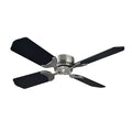 36IN 12V 4 BLADE FAN WITH WALL SWITCH BRUSHED NICKEL W/BLACK BLADES
