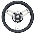BLK POLY GRIP CHROME HUB 13.8'