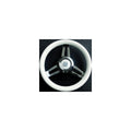 WHT POLY GRIP CHROME HUB 13.8'