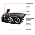 PROJECTOR HEADLIGHT GLOSSY BLACK