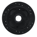 R1 79-83 Mazda RX-7 Front Right Drilled & Slotted Black Brake Rotor