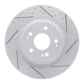 DFC 17-20 Acura Mdx Rear Right Drilled & Slotted Geoperformance Rotor