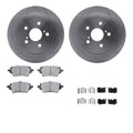 R1 Concepts Brake Rotor- Blank with Optimum Oe Pads Hdw Fits Toyota C-HR