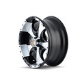Cast Aluminum Wheels 136 BK 14x6 Machined Lip Black 5 On 114.3 Bolt Pattern 0 Offset ION Wheels