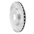 DFC 09-17 Buick Regal Front Right Drilled & Slotted Silver Brake Rotor