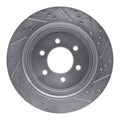 DFC 12-20 Ford F-150 4WD Rear Left Drilled & Slotted Silver Brake Rotor
