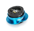 NRG Heart Quick Release Kit Gen 143 - Black Body / Blue Heart Ring