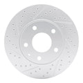 R1 19-25 Mazda 3 Front Left Drilled & Slotted Geoperformance Rotor