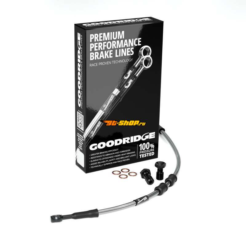 Goodridge 15-16 HD FLHXSE CVO Street Glide +2in Clutch Line Kit - Clear