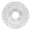 DFC 04-13 Mazda 3 Front Left Drilled & Slotted Geoperformance Rotor