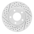 R1 04-13 Mazda 3 Front Left Drilled & Slotted Geoperformance Rotor
