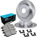 R1 Concepts E- Line Series Brake Rotor with Ceramic Brake Pads Hdw Fits Chrysler Pacifica