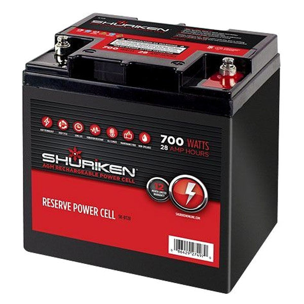 700W 28AMP HOURS COMPACT SIZE AGM 12V BATTERY