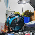 115 WATTS 1300CFM 1 AMP 4 SPEEDS INDUSTRIAL AXIAL AIR MOVER W/ POWER OUTLETS