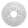 R1 95-06 Mazda MPV Front Left Drilled & Slotted Geo-Carbon Rotor
