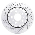 DFC 04-10 Audi A8 Rear Left Drilled & Slotted Geoperformance Rotor