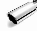 Gibson Rolled Edge Angle-Cut Tip - 4in OD/3.5in Inlet/12in Length - Stainless