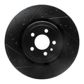 R1 08-16 Dodge Grand Caravan Front Left Slotted Black Brake Rotor