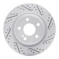 R1 14-19 Mercedes-Benz Cla250 Rear Right Drilled & Slotted Geoperformance Rotor