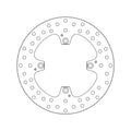 Brembo OE 13-15 Ducati Hyperstrada ABS 821CC/19-21 Hypermotard 950CC 245x5mm Brake Disc - Rear Fixed