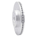 R1 04-11 Mitsubishi Grandis (Mexico) Front Left Drilled & Slotted Black Brake Rotor