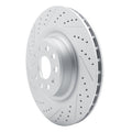 DFC 12-21 Tesla Model X Rear Left Drilled & Slotted Geoperformance Rotor