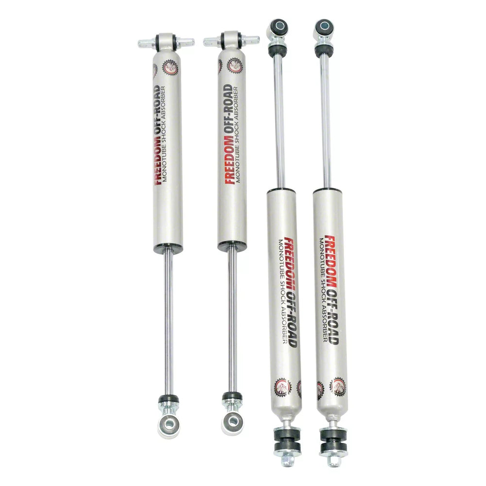 Freedom Offroad 07-18 Jeep JK Wrangler Front Monotube Shocks for 2.5-4.5 Inch Lift Freedom Off Road - FO-J303F-MO