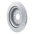DFC 19-25 Ram 1500 Rear Left Drilled & Slotted Silver Brake Rotor