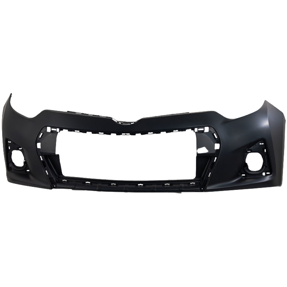 CAPA FRT BUMPER COVER S; W/CHROME GRILLE SURROUND; PRIME TOYOTA COROLLA 1416