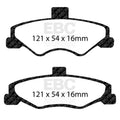 EBC 98-02 Chevrolet Camaro (4th Gen) 3.8 Yellowstuff Rear Brake Pads