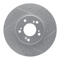 R1 99-04 Acura Rl Front Right Drilled & Slotted Geoperformance Rotor