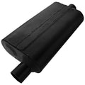 50 Series Delta Flow Chambered Muffler 50 Delta Flow Stainless Steel 2.25 Offset In 2.25 Center Out Moderate Sound Flowmaster