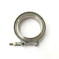 Ticon Industries 2.5in Titanium V-Band Clamp Assembly (2 Flanges/1 Clamp)