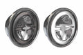 J.W. Speaker 12V DOT ECE High Low Beam Reflector Headlight with Dark Chrome Inner Bezel 0555931