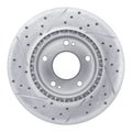 R1 10-13 Kia Soul Front Right Drilled & Slotted Geoperformance Rotor