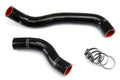 HPS Performance Reinforced Black Silicone Radiator Hose Kit Coolant for Mazda 86-88 RX7 1.3L NA Turbo