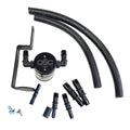 J&L 99-04 Ford Mustang GT Passenger Side Oil Separator 3.0 - Clear Anodized