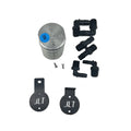 J&L Oil Separator 3.0 Base Kit - Clear Anodized (Incl 2 Brackets & 6 Fittings)