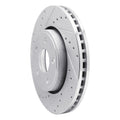 DFC 11-22 Dodge Durango Front Left Drilled & Slotted Silver Brake Rotor