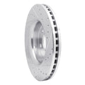 DFC 11-22 Dodge Durango Front Left Drilled & Slotted Silver Brake Rotor