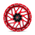 D691 22X10 8X170 BRSH-RED-MIL -18MM
