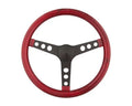 Steering Wheel Mtl Flake Red/Spoke Blk 15