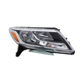 RH HEADLAMP ASSY COMPOSITE HALOGEN; BLACK BEZEL; CHROME TRIM NISSAN PATHFINDER 20132016