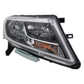 RH HEADLAMP ASSY COMPOSITE HALOGEN; BLACK BEZEL; CHROME TRIM NISSAN PATHFINDER 20132016