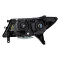 RH HEADLAMP ASSY COMPOSITE HALOGEN; BLACK BEZEL; CHROME TRIM NISSAN PATHFINDER 20132016