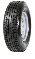 ST225/75R15 LRE PROVIDER TRAILER TIRE ON 15X6 5X4.5 SILVER MOD WHEEL