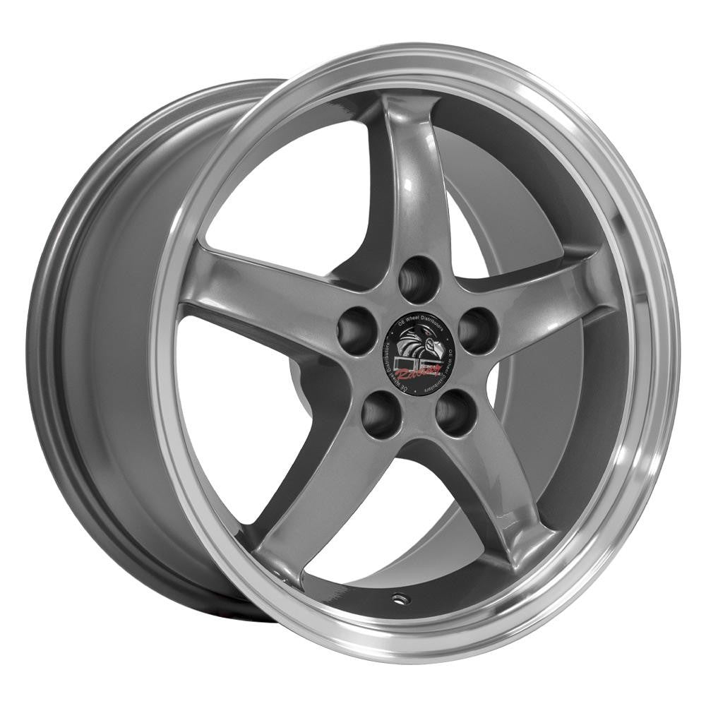 17 IN REPLICA WHEEL FR04 FITS FORD MUSTANG COBRA RIM 17X9 GUNMETAL WHEEL