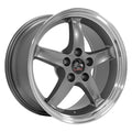 17 IN REPLICA WHEEL FR04 FITS FORD MUSTANG COBRA RIM 17X9 GUNMETAL WHEEL